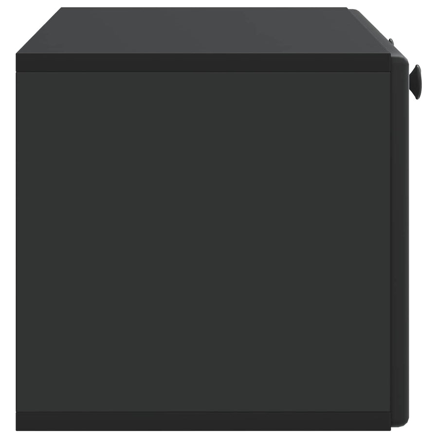 Wandbeugel TV-kast Zwart 78,5 x 31 x 30 cm Bewerkt hout