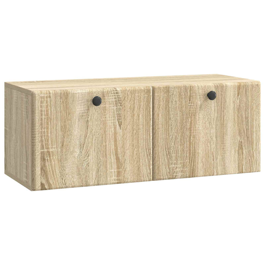 Wandbeugel TV-kast Sonoma Eiken 78,5 x 31 x 30 cm Bewerkt hout