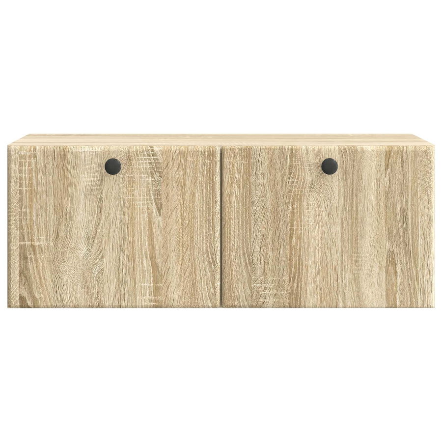 Wandbeugel TV-kast Sonoma Eiken 78,5 x 31 x 30 cm Bewerkt hout