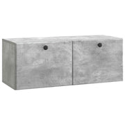 Tv-meubel 78,5x31x30 cm bewerkt hout betongrijs