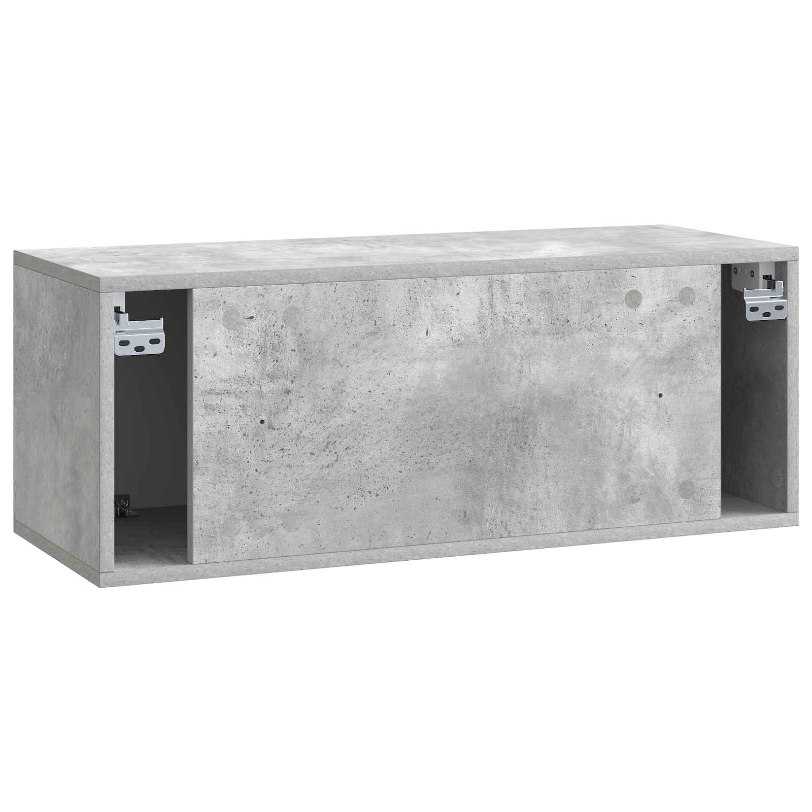 Wandbeugel TV-kast Betongrijs 78,5 x 31 x 30 cm Bewerkt hout