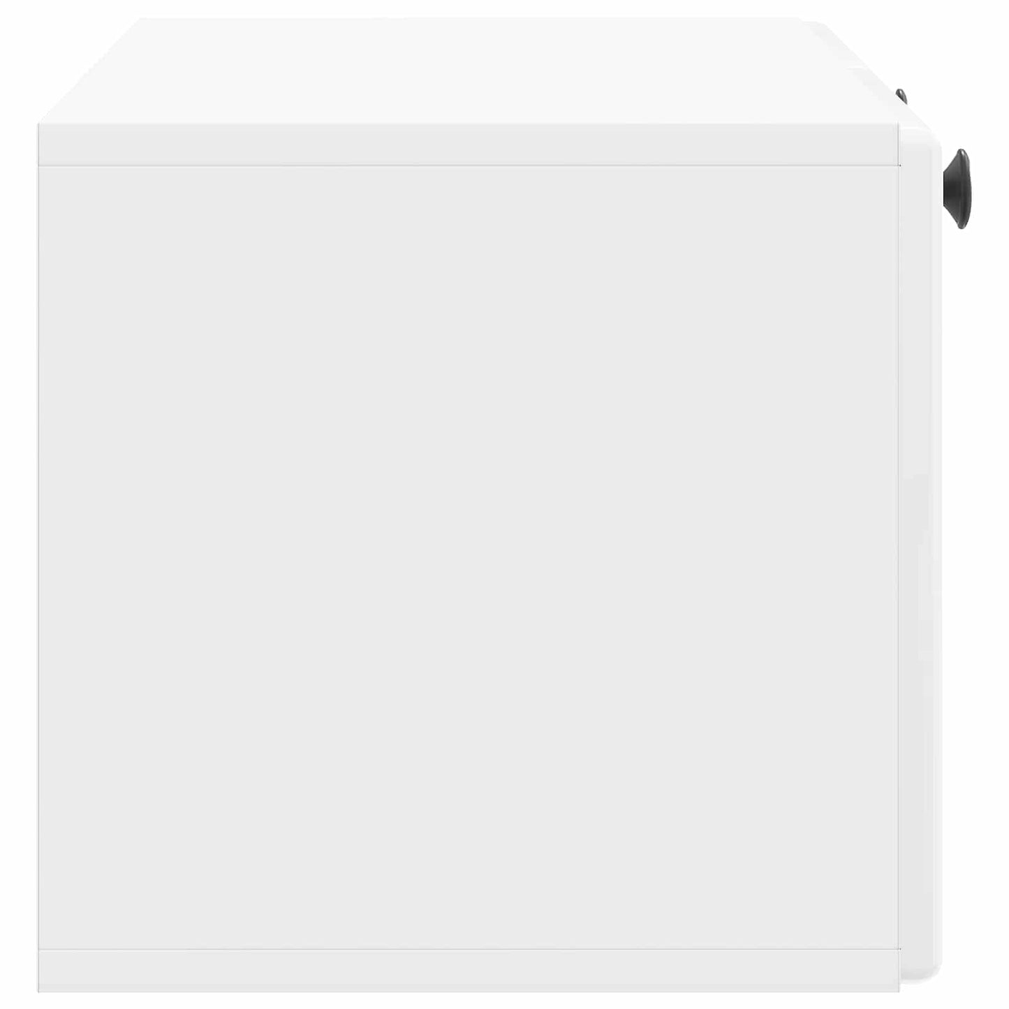 Wandbeugel TV-kast Hoogglans Wit 78,5 x 31 x 30 cm Bewerkt hout