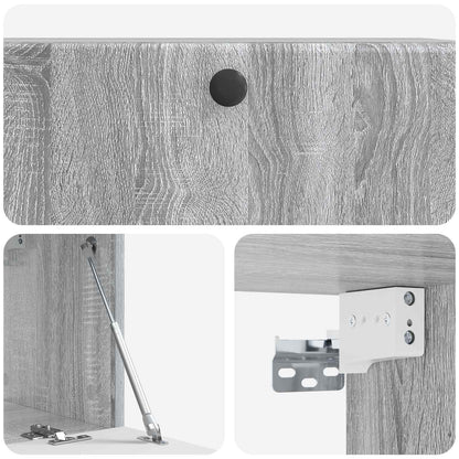 Wandbeugel TV-kast Grijs sonoma 78,5 x 31 x 30 cm Bewerkt hout