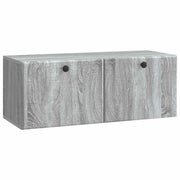 Wandkast TV 78,5x31x30 cm bewerkt hout grijs sonoma