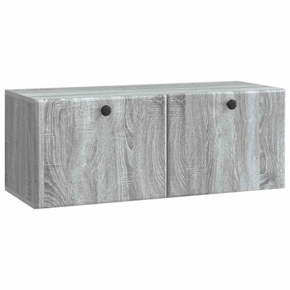 Wandbeugel TV-kast Grijs sonoma 78,5 x 31 x 30 cm Bewerkt hout