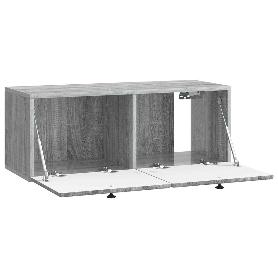 Wandbeugel TV-kast Grijs sonoma 78,5 x 31 x 30 cm Bewerkt hout