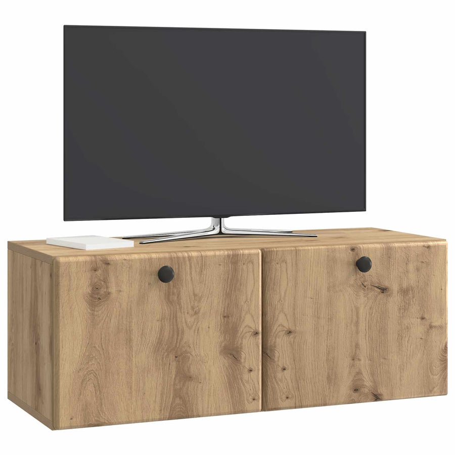 Wandbeugel TV-kast Artisanaal eiken 78,5 x 31 x 30 cm