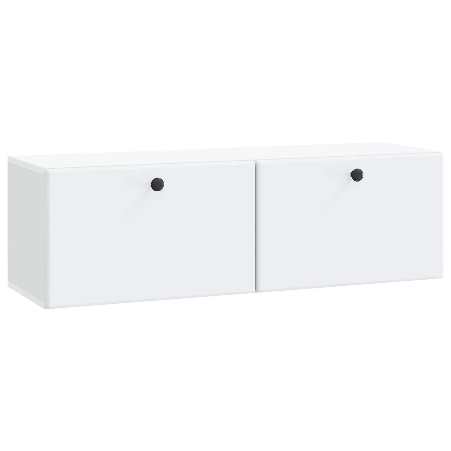 Wandbeugel TV-kast 98 x 31 x 30 cm Wit Bewerkt hout