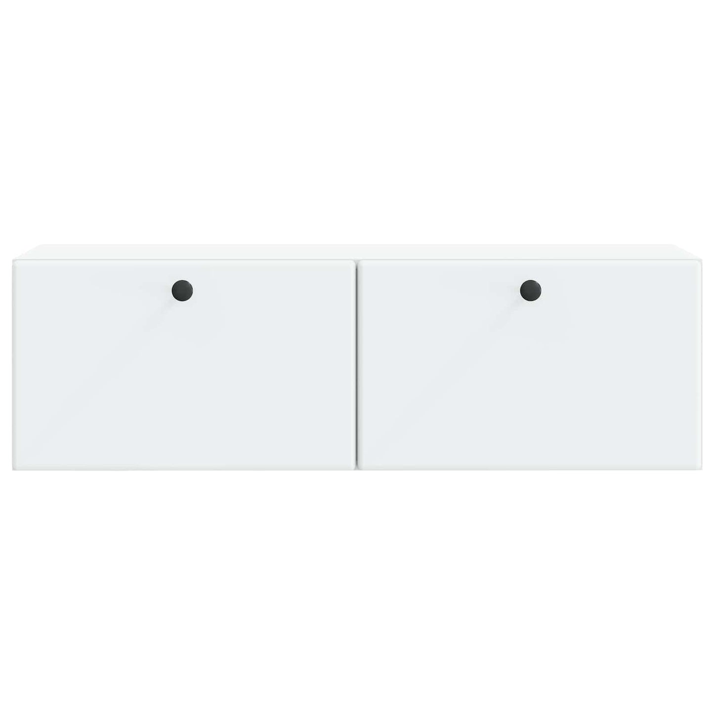 Wandbeugel TV-kast 98 x 31 x 30 cm Wit Bewerkt hout