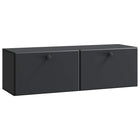 Tv-meubel 98x31x30 cm bewerkt hout zwart