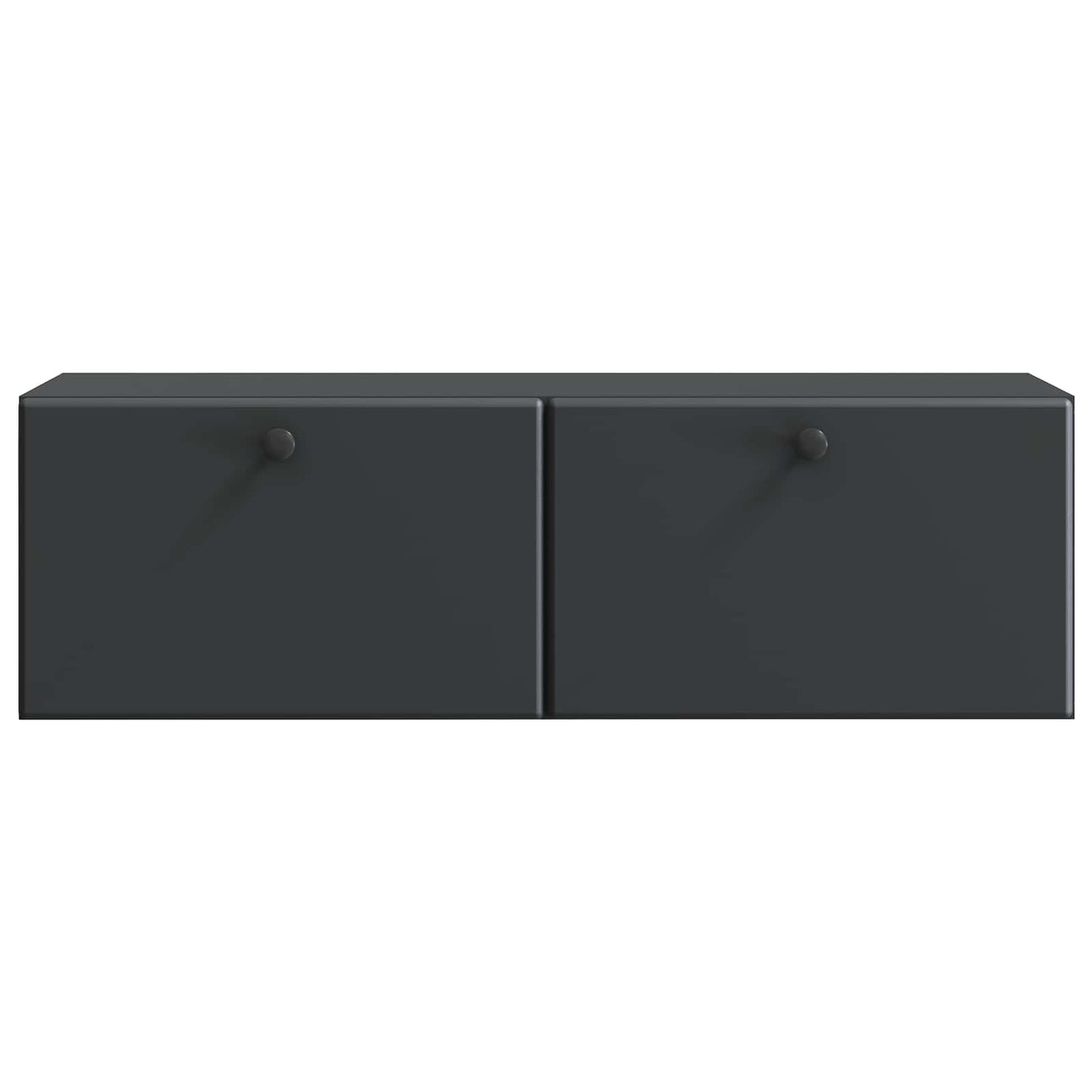 Wandbeugel TV-kast Zwart 98 x 31 x 30 cm Bewerkt hout