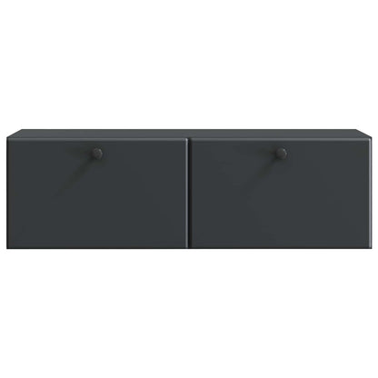 Wandbeugel TV-kast Zwart 98 x 31 x 30 cm Bewerkt hout