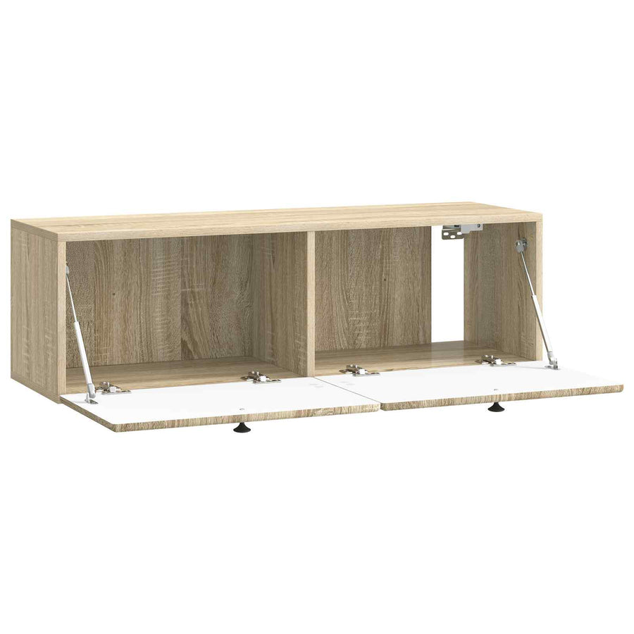 Wandbeugel TV-kast Sonoma Eiken 98 x 31 x 30 cm Bewerkt hout