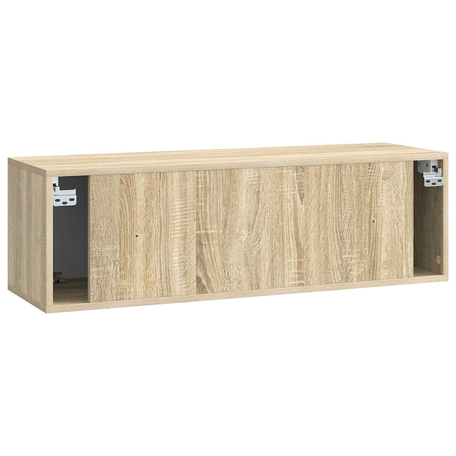 Wandbeugel TV-kast Sonoma Eiken 98 x 31 x 30 cm Bewerkt hout
