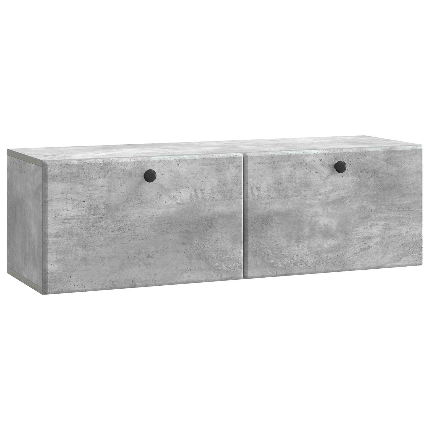 Wandbeugel TV-kast Betongrijs 98 x 31 x 30 cm Bewerkt hout