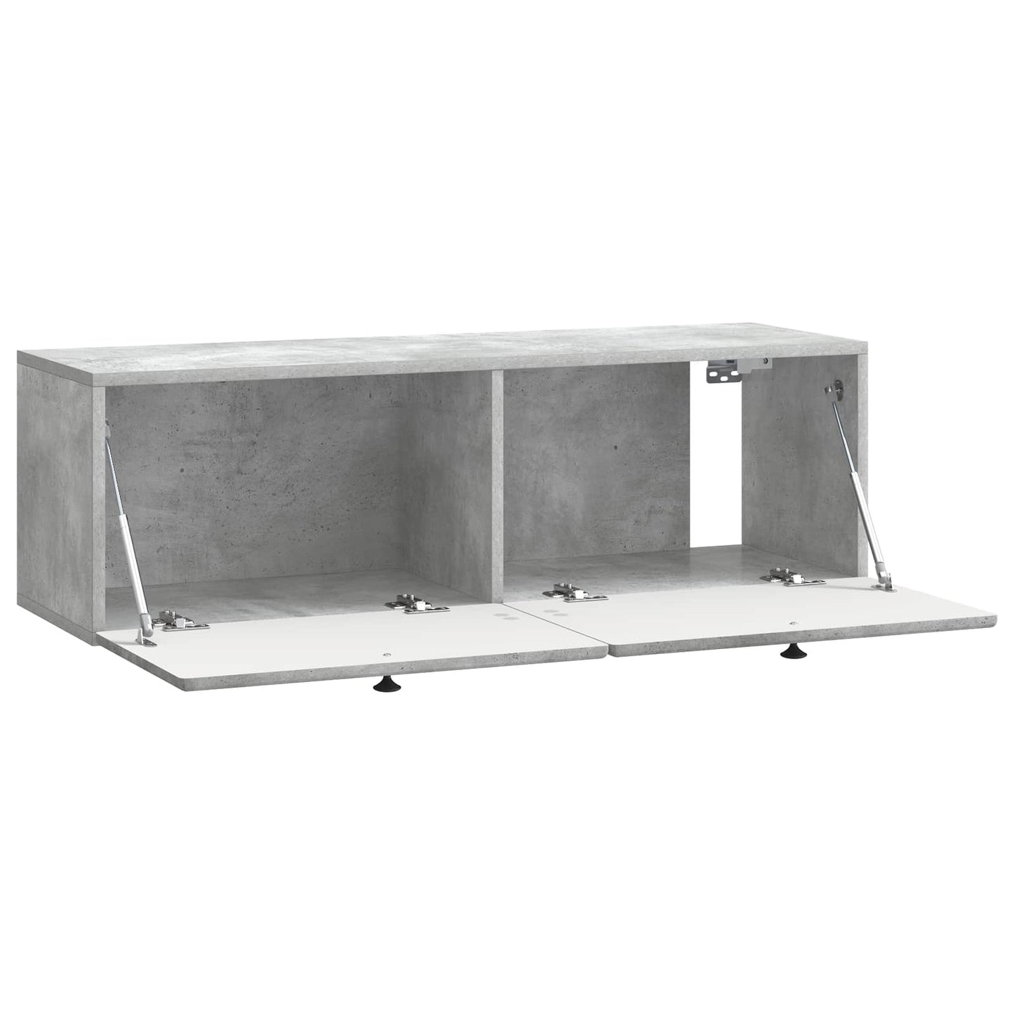 Wandbeugel TV-kast Betongrijs 98 x 31 x 30 cm Bewerkt hout