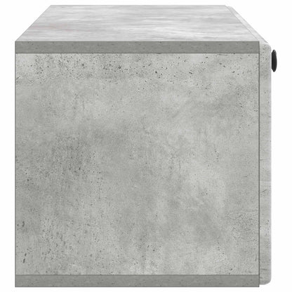 Wandbeugel TV-kast Betongrijs 98 x 31 x 30 cm Bewerkt hout