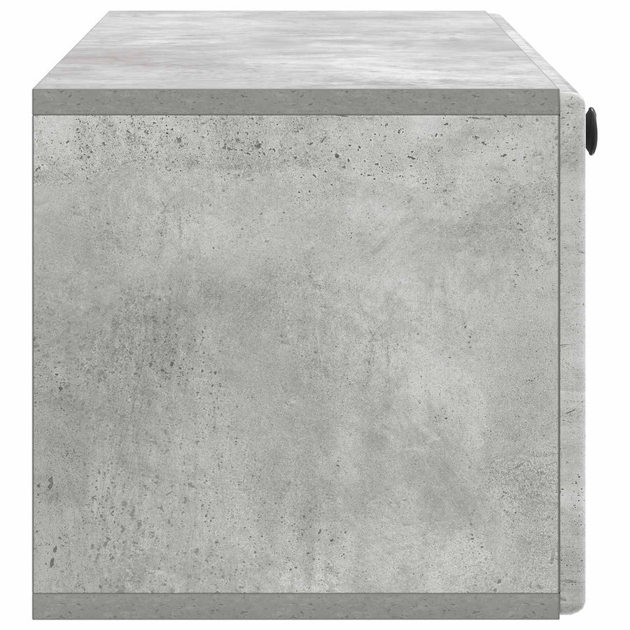Wandbeugel TV-kast Betongrijs 98 x 31 x 30 cm Bewerkt hout