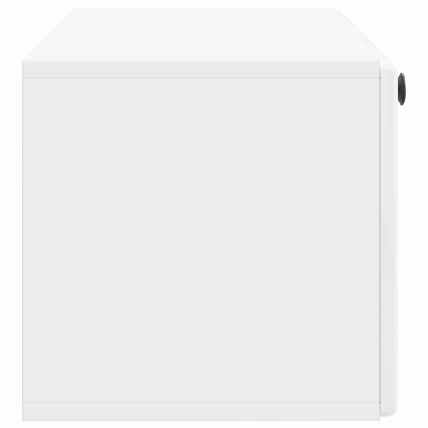 Wandbeugel TV-kast Hoogglans Wit 98 x 31 x 30 cm Bewerkt hout