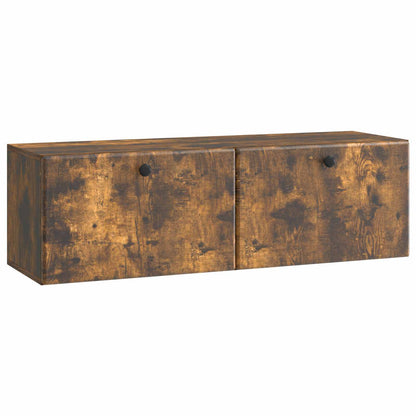 Wandbeugel TV-kast Gerookt eiken 98 x 31 x 30 cm Bewerkt hout