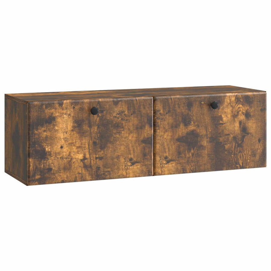 Wandbeugel TV-kast Gerookt eiken 98 x 31 x 30 cm Bewerkt hout