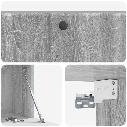 Wandbeugel TV-kast Grijs sonoma 98 x 31 x 30 cm Bewerkt hout