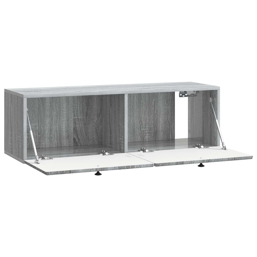 Wandbeugel TV-kast Grijs sonoma 98 x 31 x 30 cm Bewerkt hout