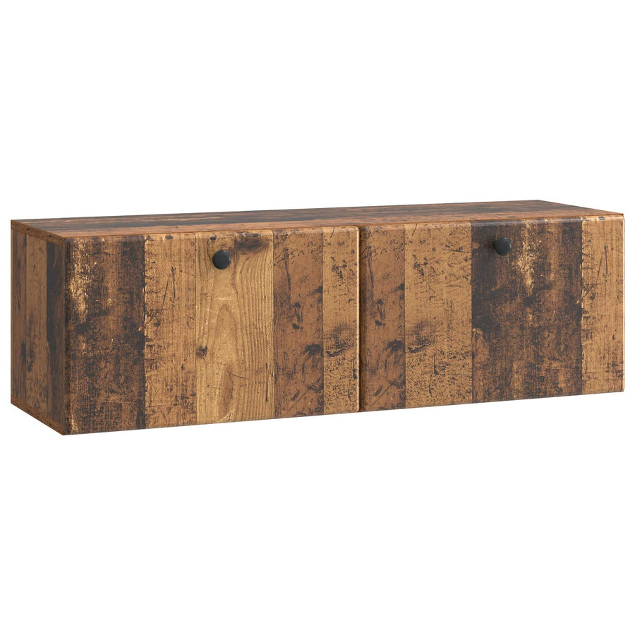 Wandbeugel TV-kast Oud hout 98 x 31 x 30 cm Bewerkt hout