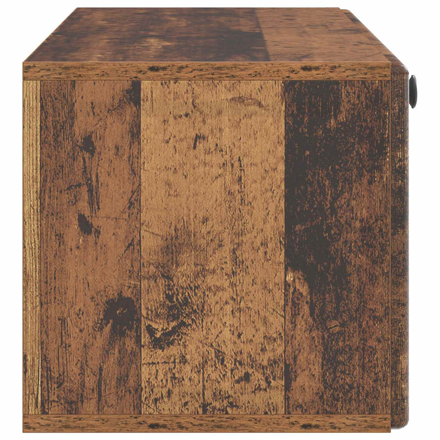 Wandbeugel TV-kast Oud hout 98 x 31 x 30 cm Bewerkt hout