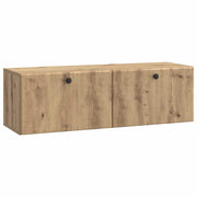 Tv-meubel 98x31x30 cm bewerkt hout artisanaal eiken