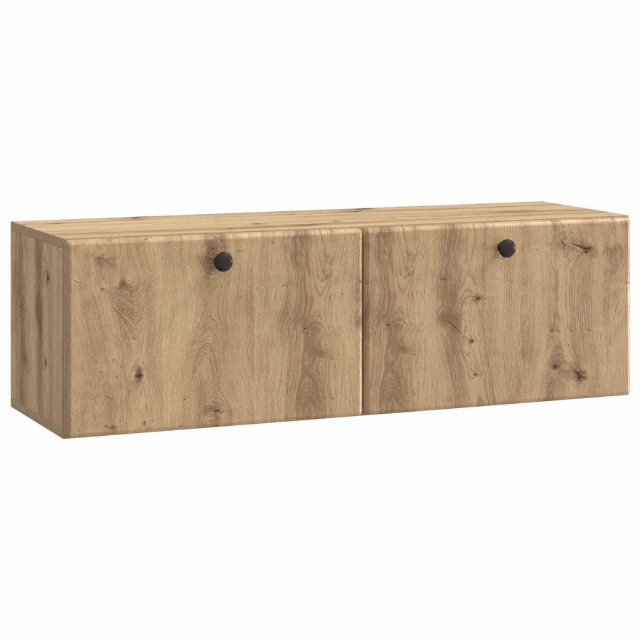 Wandbeugel TV-kast Artisanaal eiken 98 x 31 x 30 cm