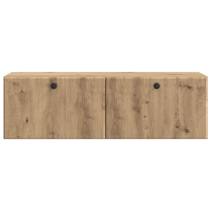 Wandbeugel TV-kast Artisanaal eiken 98 x 31 x 30 cm