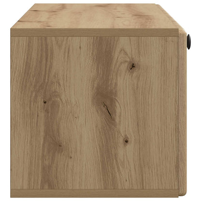 Wandbeugel TV-kast Artisanaal eiken 98 x 31 x 30 cm