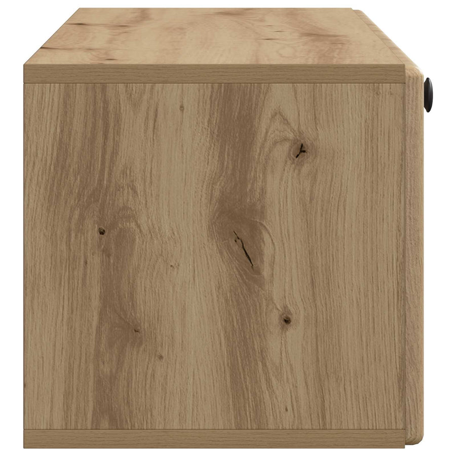 Wandbeugel TV-kast Artisanaal eiken 98 x 31 x 30 cm