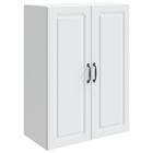Wandkast 66x34,5x90 cm wit bewerkt hout