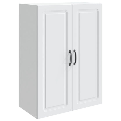 Wandkast Wit 66 x 34,5 x 90 cm Bewerkt hout