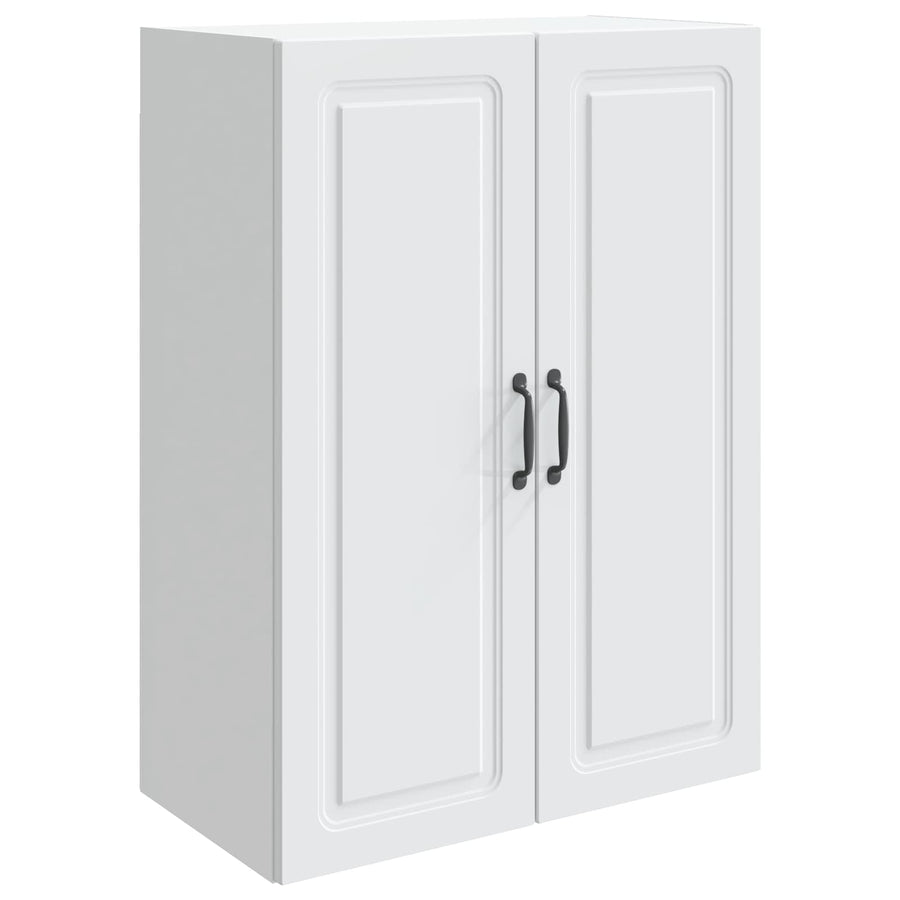 Wandkast Wit 66 x 34,5 x 90 cm Bewerkt hout