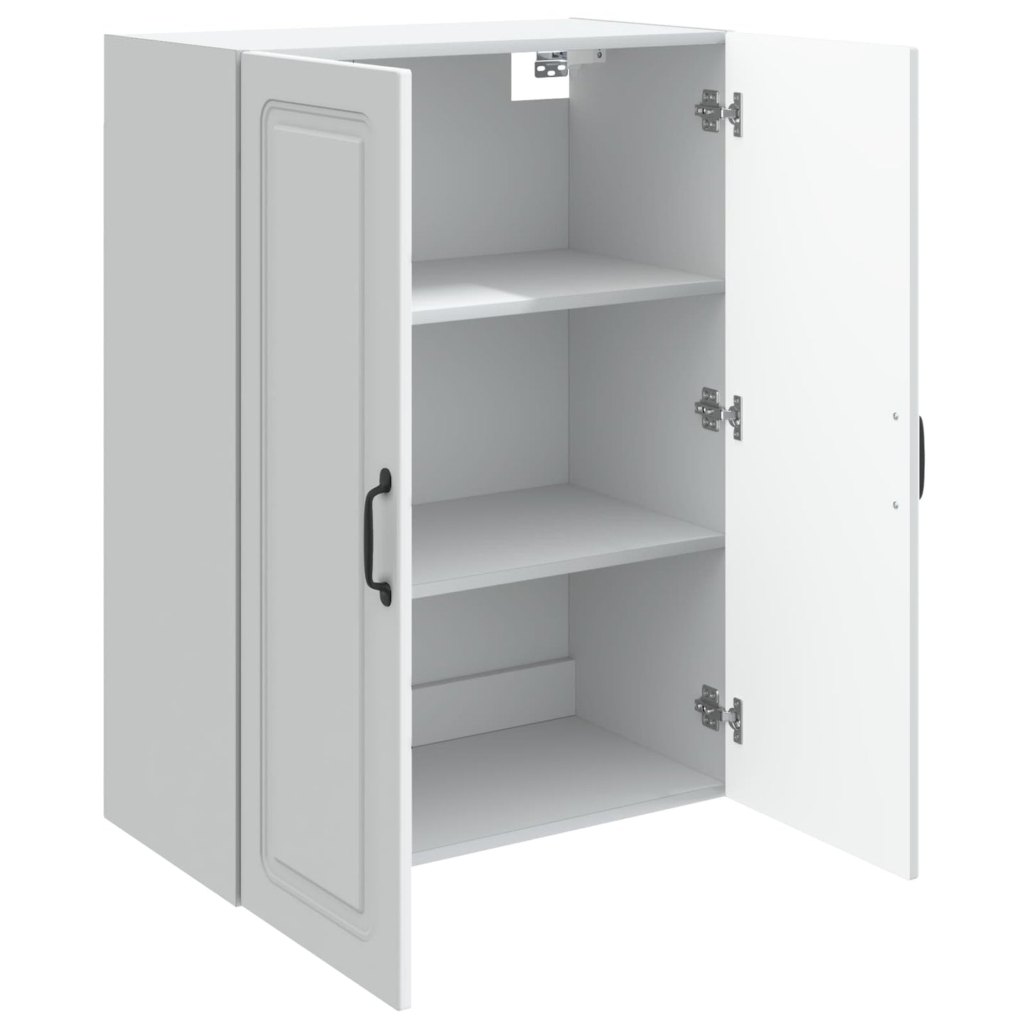 Wandkast Wit 66 x 34,5 x 90 cm Bewerkt hout