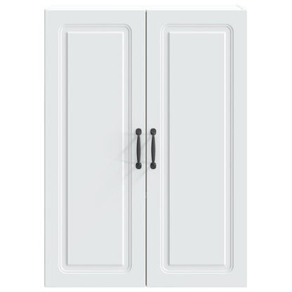 Wandkast Wit 66 x 34,5 x 90 cm Bewerkt hout