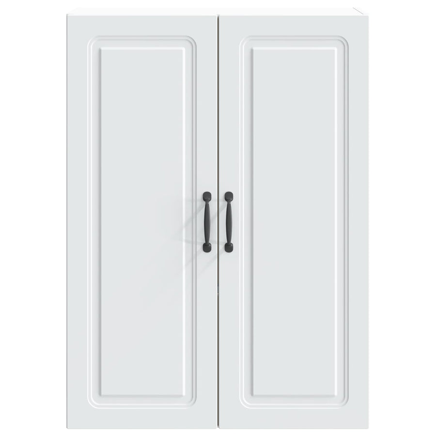 Wandkast Wit 66 x 34,5 x 90 cm Bewerkt hout