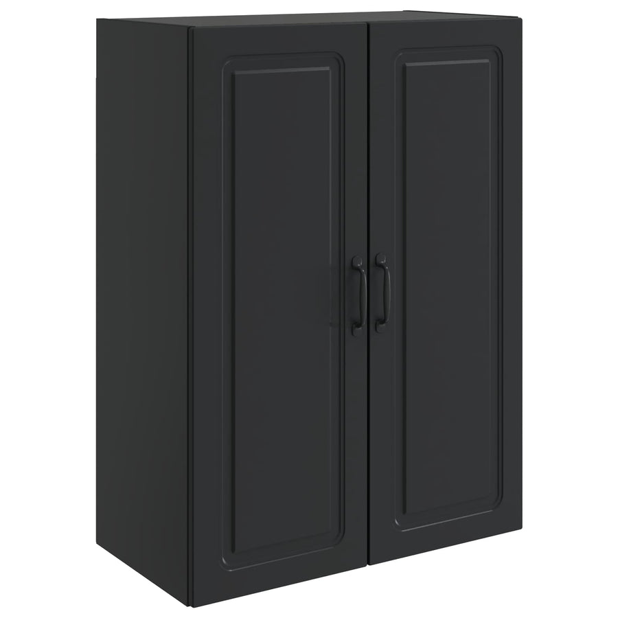 Wandkast Zwart 66 x 34,5 x 90 cm Bewerkt hout