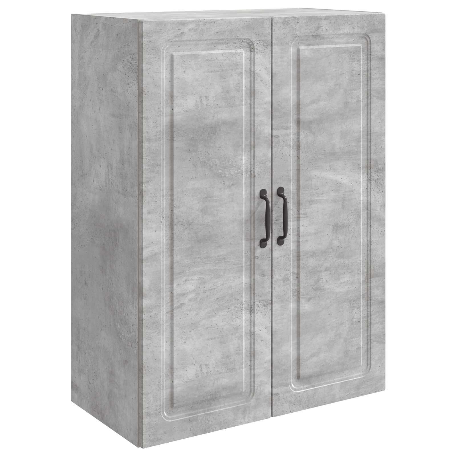Wandkast Betongrijs 66 x 34,5 x 90 cm Bewerkt hout