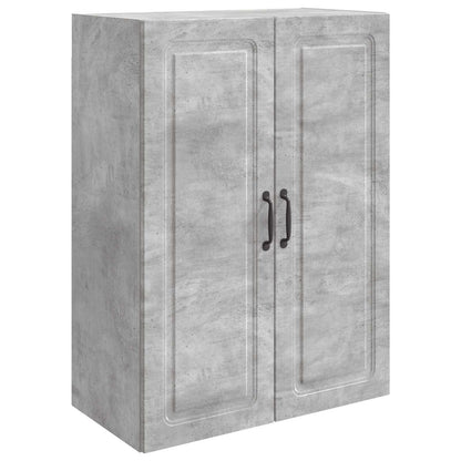 Wandkast Betongrijs 66 x 34,5 x 90 cm Bewerkt hout