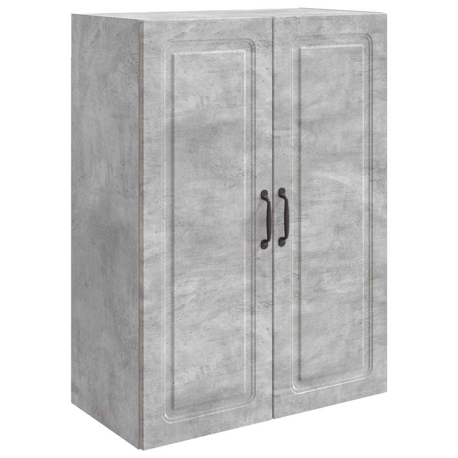 Wandkast Betongrijs 66 x 34,5 x 90 cm Bewerkt hout