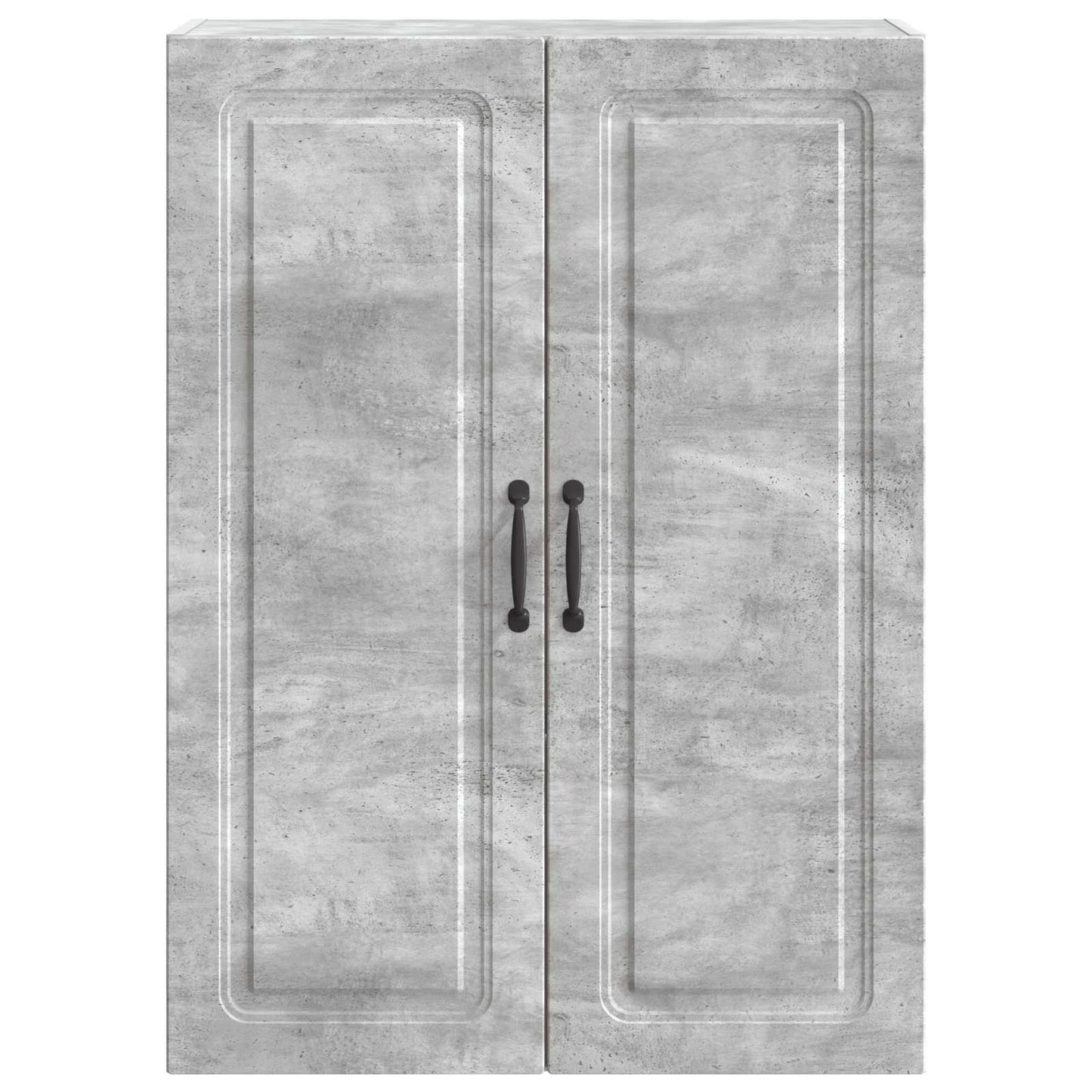 Wandkast Betongrijs 66 x 34,5 x 90 cm Bewerkt hout