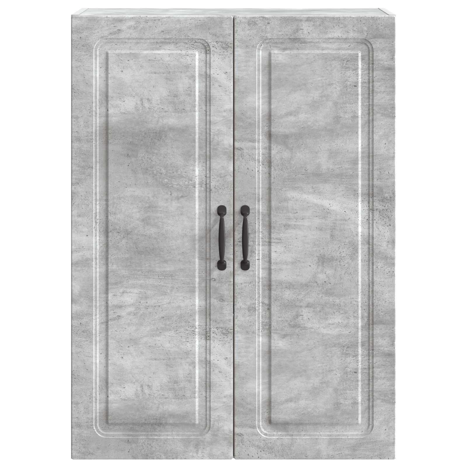 Wandkast Betongrijs 66 x 34,5 x 90 cm Bewerkt hout