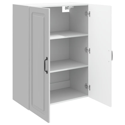 Wandkast Hoogglans Wit 66 x 34,5 x 90 cm Bewerkt hout