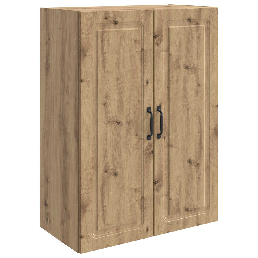 Wandkast Artisanaal eiken 66 x 34,5 x 90 cm Bewerkt hout