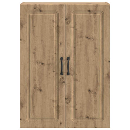 Wandkast Artisanaal eiken 66 x 34,5 x 90 cm Bewerkt hout