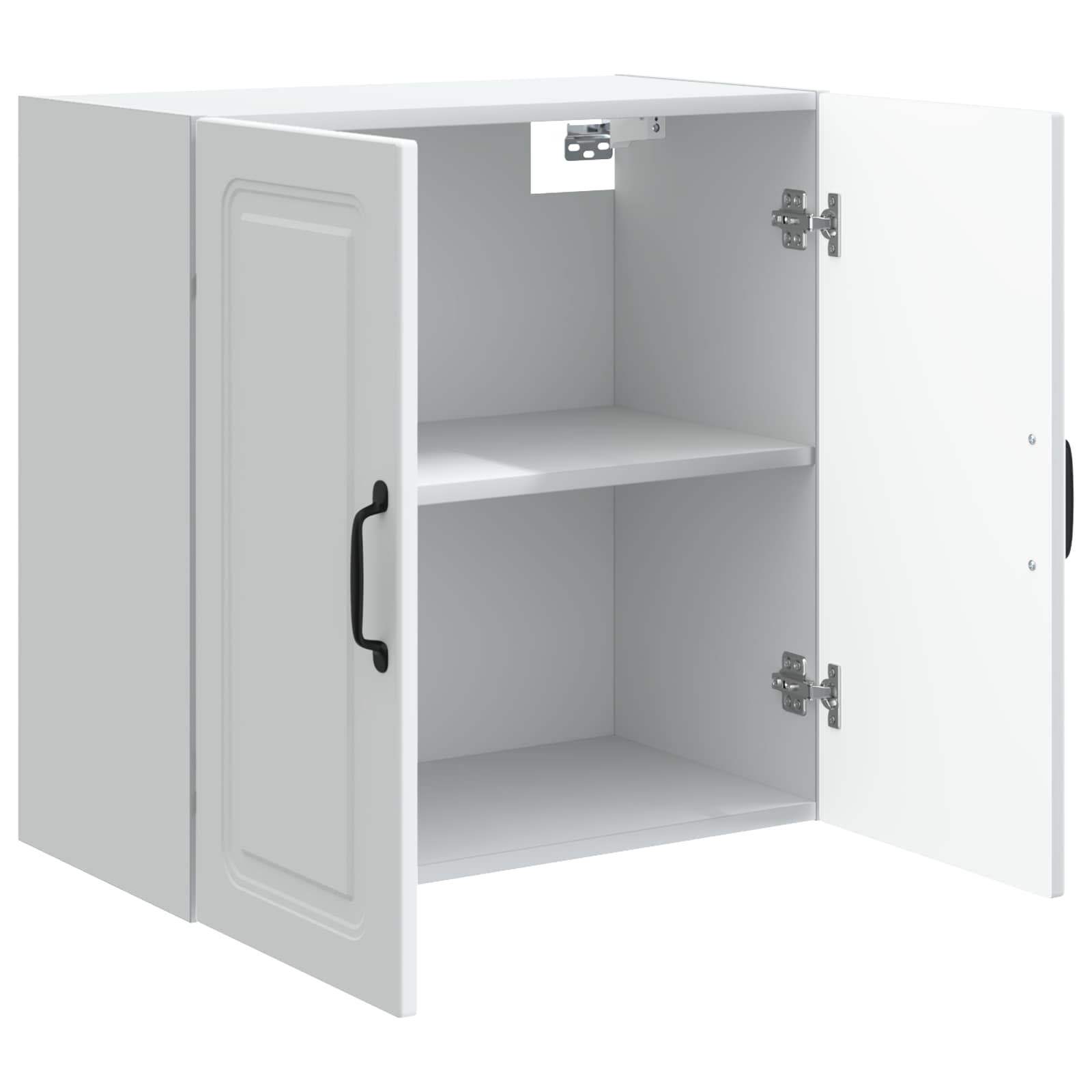 Wandkast Wit 59 x 31 x 60 cm Bewerkt hout
